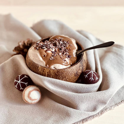 Hazelnut Ice Cream with Roasted Banana