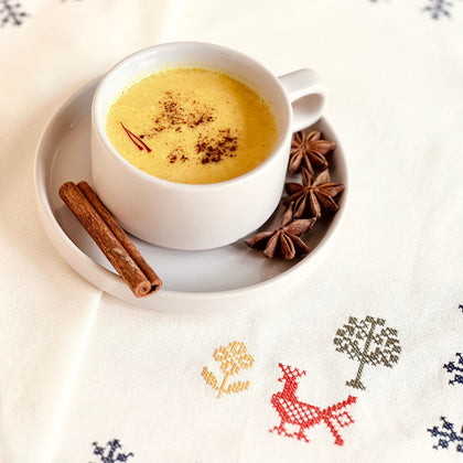 Saffron Almond Butter Latte